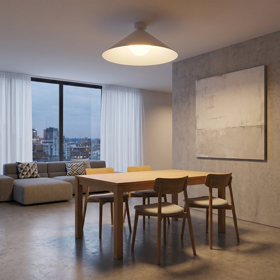 Lampa Sufitowa MONO 1L Biały/Opal