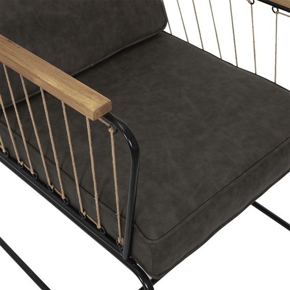 Fotel BENSON Brązowy