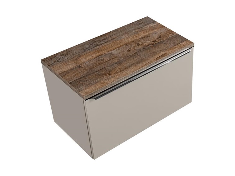 Zestaw SFT B 80cm (Szafka + Blat) Szary/Dąb