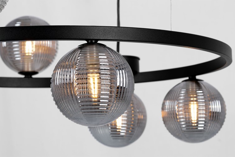 Lampa Wisząca MONZA K-5703 Grafitowy/Czarny