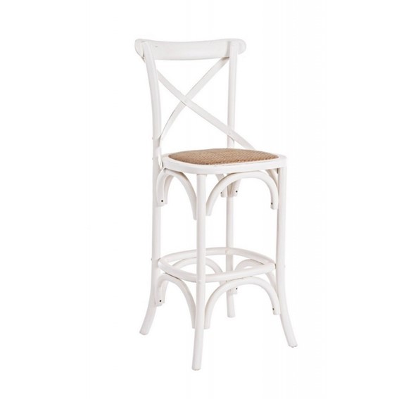 Krzesło Barowe CROSS Biały