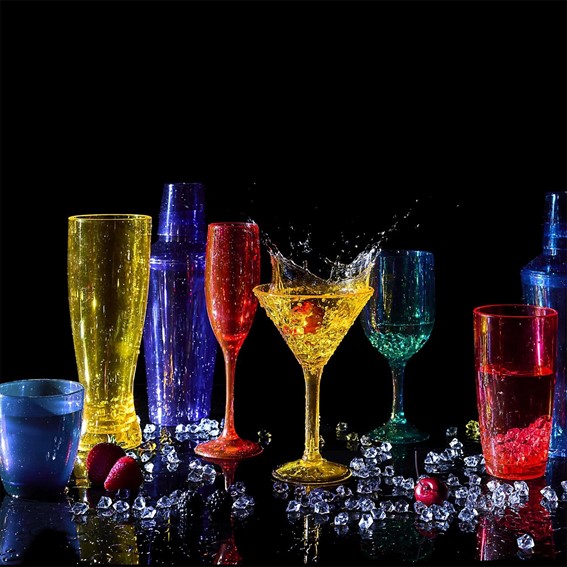 Szklanka SKY 490 ml Czerwony