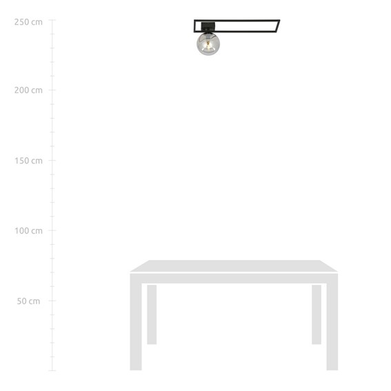 Lampa Sufitowa IMAGO 1B Czarny/Grafitowy