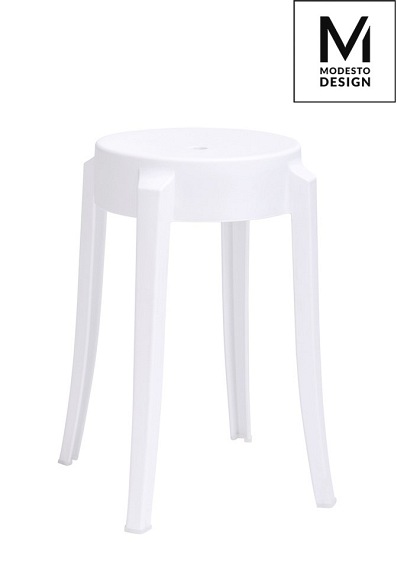 MODESTO stołek CALMAR 46 biały - polipropylen