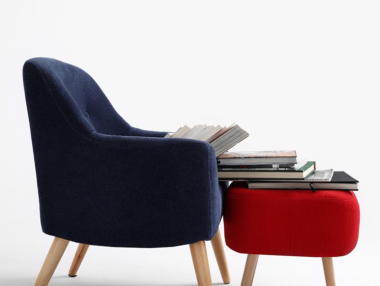 Fotel BETTY Jeżyna/Naturalny