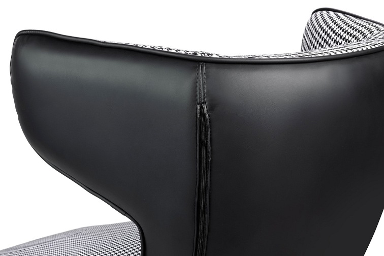 Leżanka Vita 130x75x100 Czarny/Biały