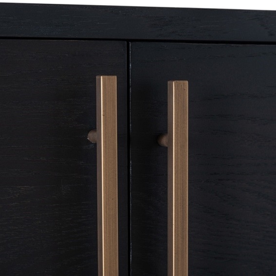 Szafa Ścienna CAMBON Czarny/Naturalny