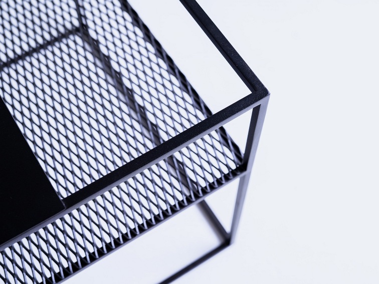 Stół Kawowy Matrix Metal 50x50 Czarny