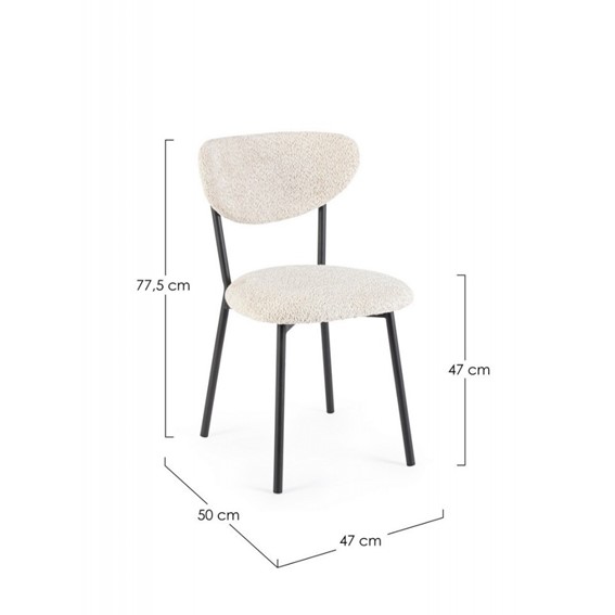 Krzesło LUDMILLA Beżowy