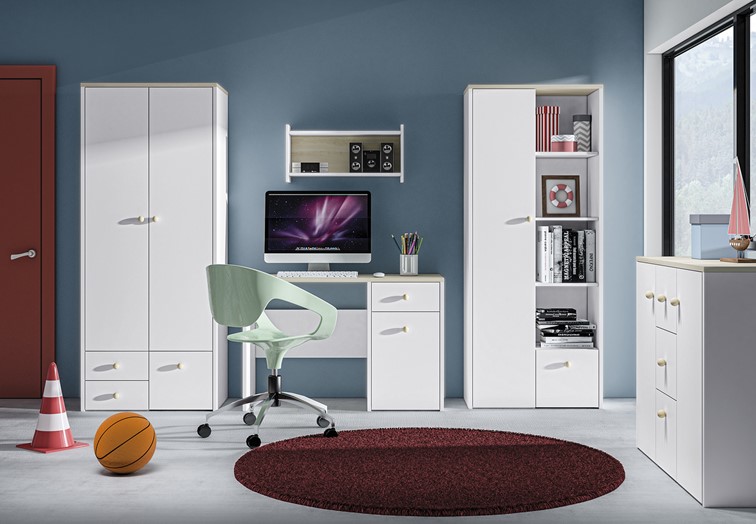 Półka ELMO 16 Biały/Buk Fjord