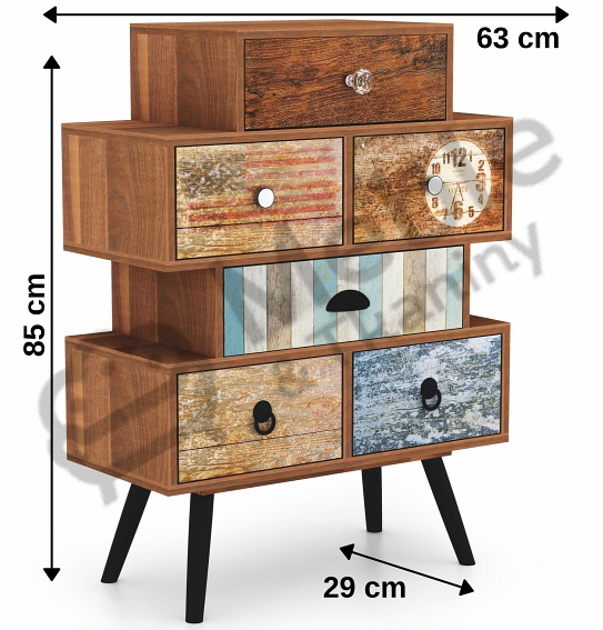 Komoda MEZO KM2 Wielobarwny