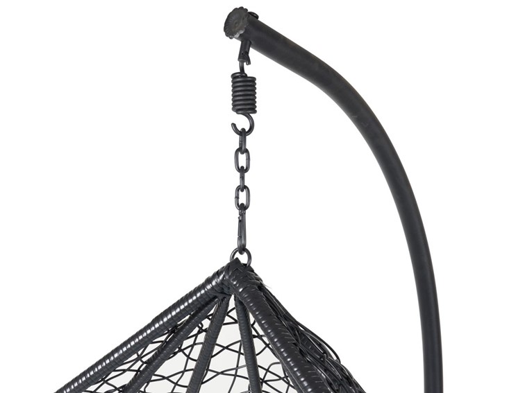 Zestaw 2 Foteli Ogrodowych F-03 L+XL Czarny/Szary