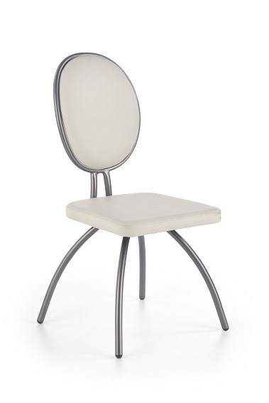 Krzesło K297 Aluminium/Jasny Popiel