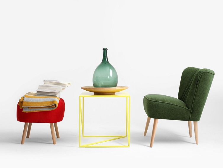 Stolik MEMO METAL 50 Żółty