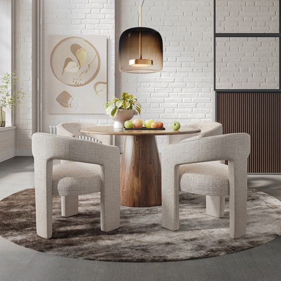 Stół AVOLA AV2271-50 fi127 Brązowy