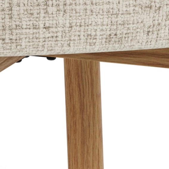 Krzesło DARLENE Dąb Naturalny/Beżowy