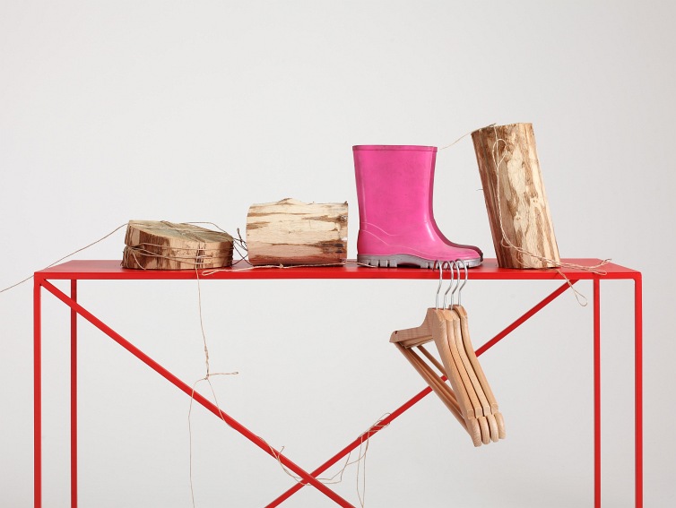 Konsola MEMO Metal 100x30 Czerwony