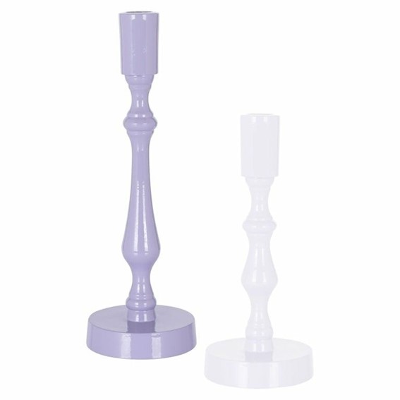 Świecznik REVAN L Fioletowy