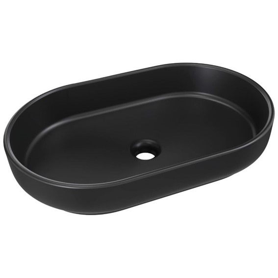Umywalka Nablatowa RIVER Czarny Mat