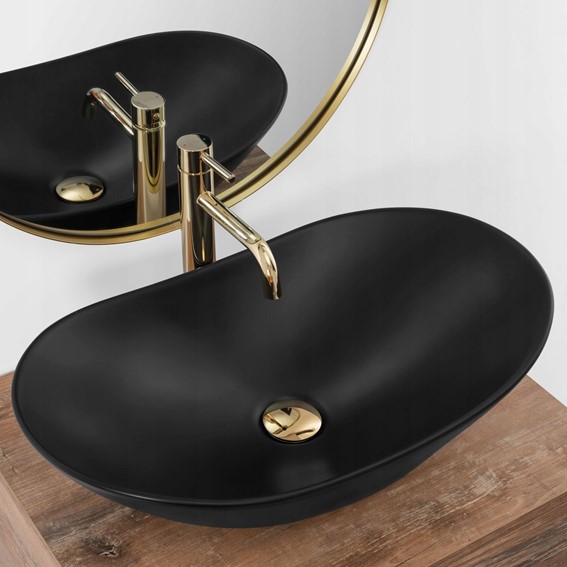 Umywalka Nablatowa ROYAL MATT Czarny