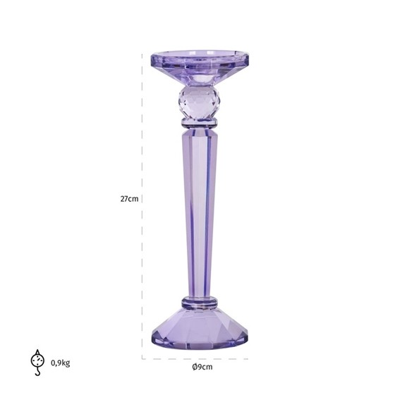Świecznik MICA Fioletowy