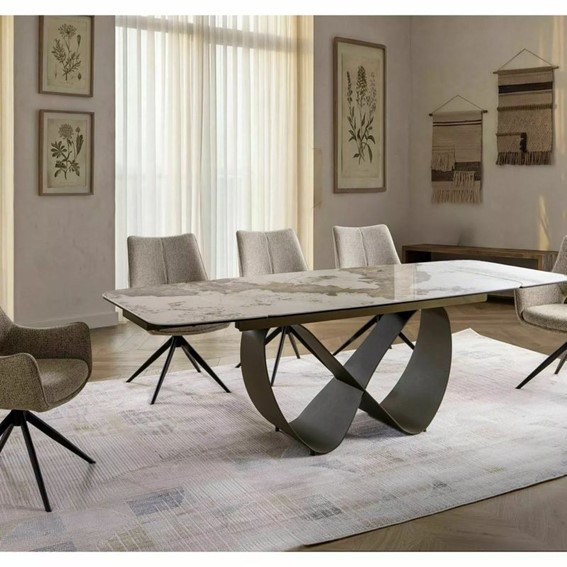 Krzesło FINO I Beż/Czarny Mat