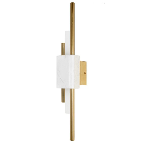 Lampa Ścienna EVANS Biały/Złoty