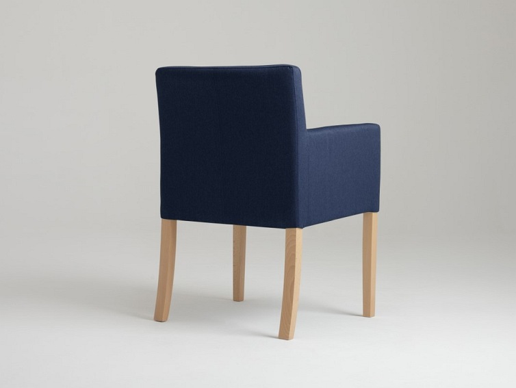 Fotel Wilton Arms 84 60x61x84 Atramentowy/Naturalny