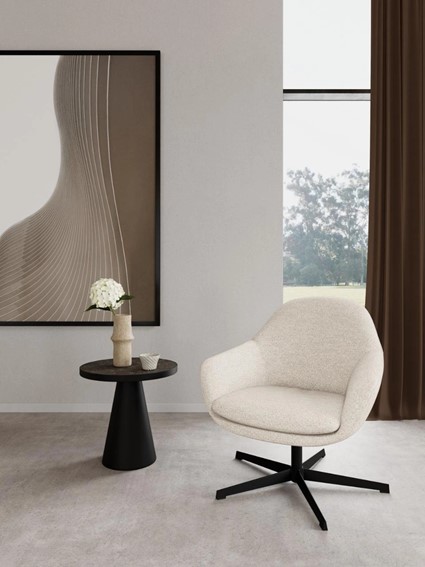 Fotel Obrotowy CLAREMORE Beżowy