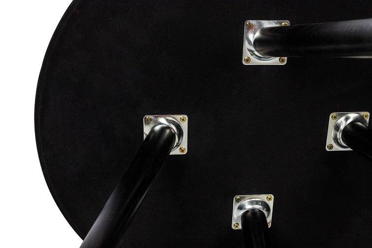 Stolik Padrino 59x59x50 Biały/Czarny