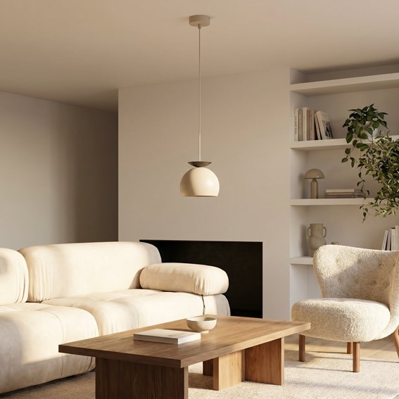 Lampa Wisząca GEO 1 Beżowy/Czarny