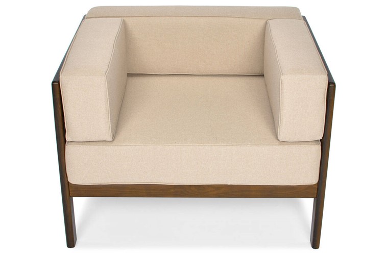 Fotel Ogrodowy EDEN Brązowy/Beżowy