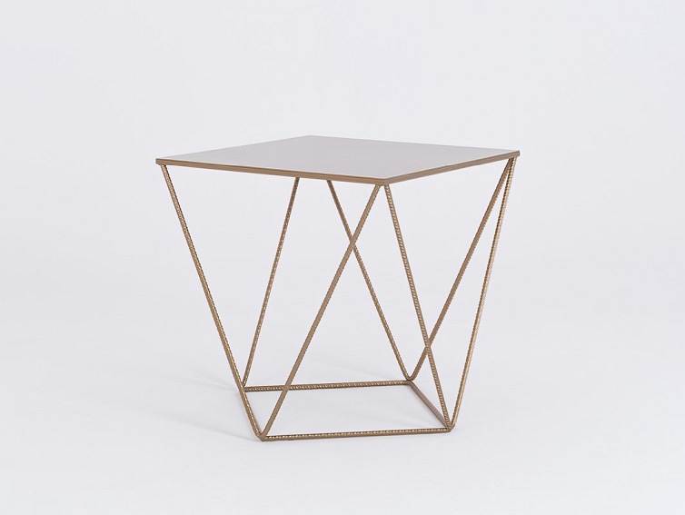 Stolik Daryl Metal  55x55x55 Złoty