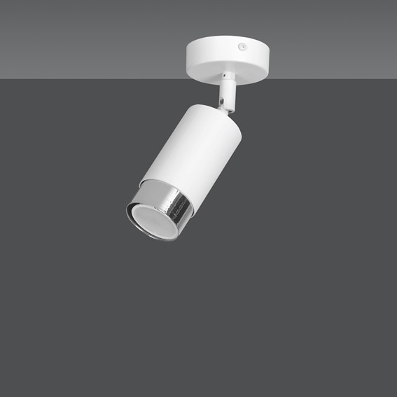 Lampa Sufitowa HIRO 1 Biały/Chrom