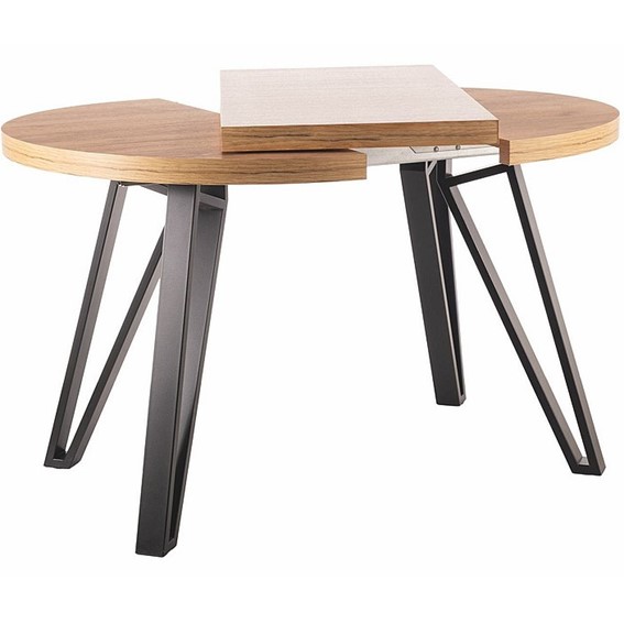 Stół Rozkładany GALAXY (100-168)x100 Czarny/Dąb Artisan