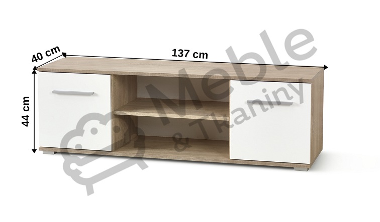 Szafka RTV LIMA RTV1 Dąb Sonoma/Biały