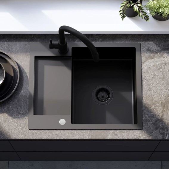 Zlewozmywak Stalowy PAUL Czarny