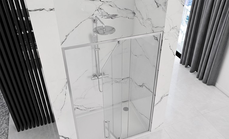 Drzwi Prysznicowe RAPID SWING 120 Chrom