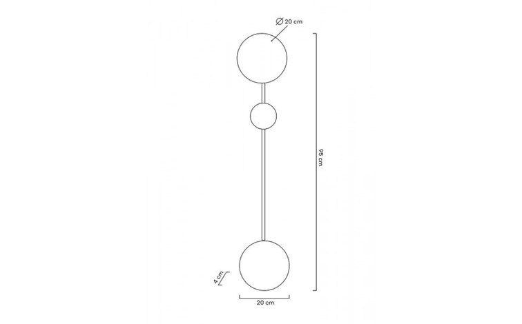 Lampa Ścienna SHADOW 2 Czarny