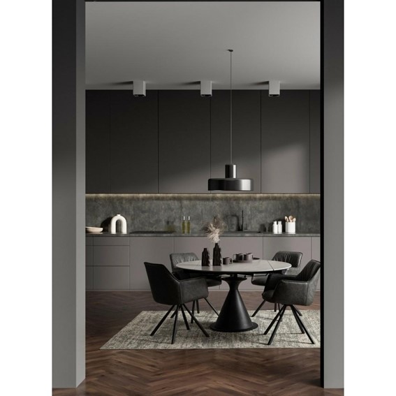 Stół Ogrodowy JONNI Rozkładany 85-135 Czarny