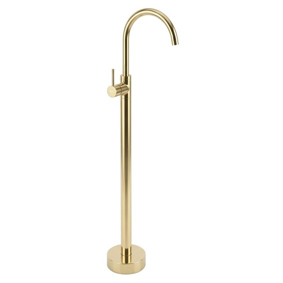 Bateria Umywalkowa Podłogowa LUNGO Złoty