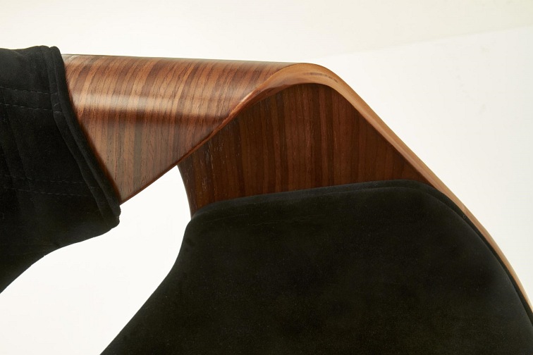 Krzesło K396 Orzechowy/Czarny