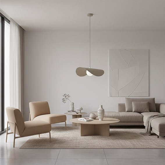 Lampa Wisząca RITUAL 1L Beżowy