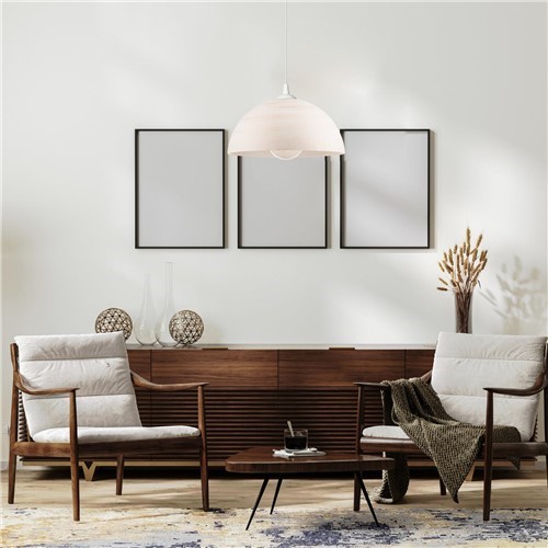 Lampa Wisząca MARGARET D Biały/Złoty