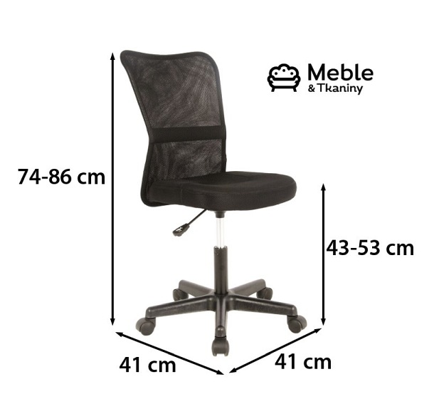 Fotel Obrotowy Q-121 Czarny