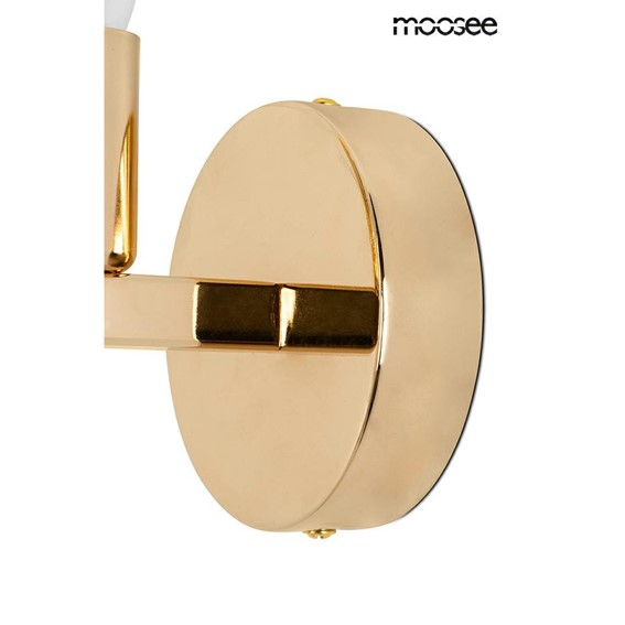 Lampa Ścienna CONCHA Złoty/Transparentny