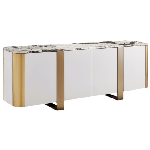 Komoda STILIG ST921 Biały/Złoty