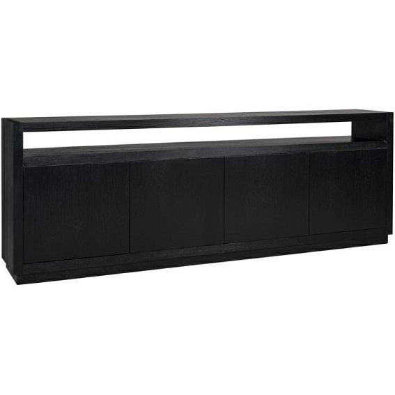 Komoda OAKURA 4-drzwiowa Czarna