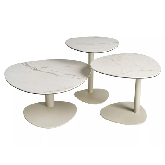 Ława CIAO C Fi50cm Beż Mat/Kaszmir