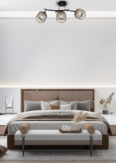 Żyrandol HORTENSJO 3 Czarny